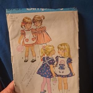 Simplicity vintage toddler pattern❤️ Size 1
